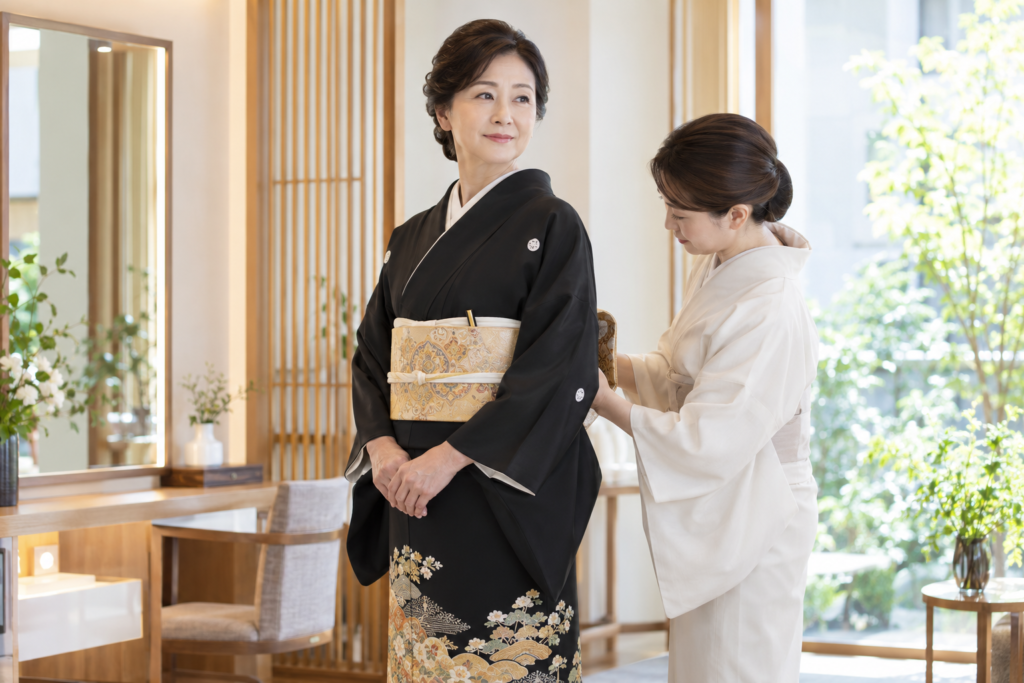 留袖の着付け